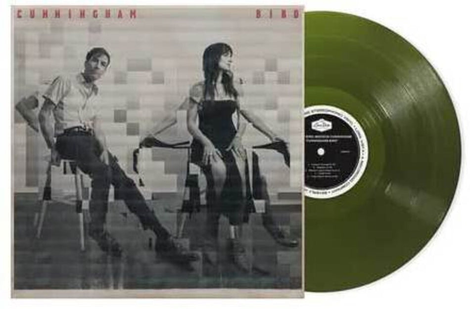 the album cover for Andrew Bird &amp; Madison Cunningham - Cunningham Bird [Indie Exclusive Translucent Forest Green vinyl]