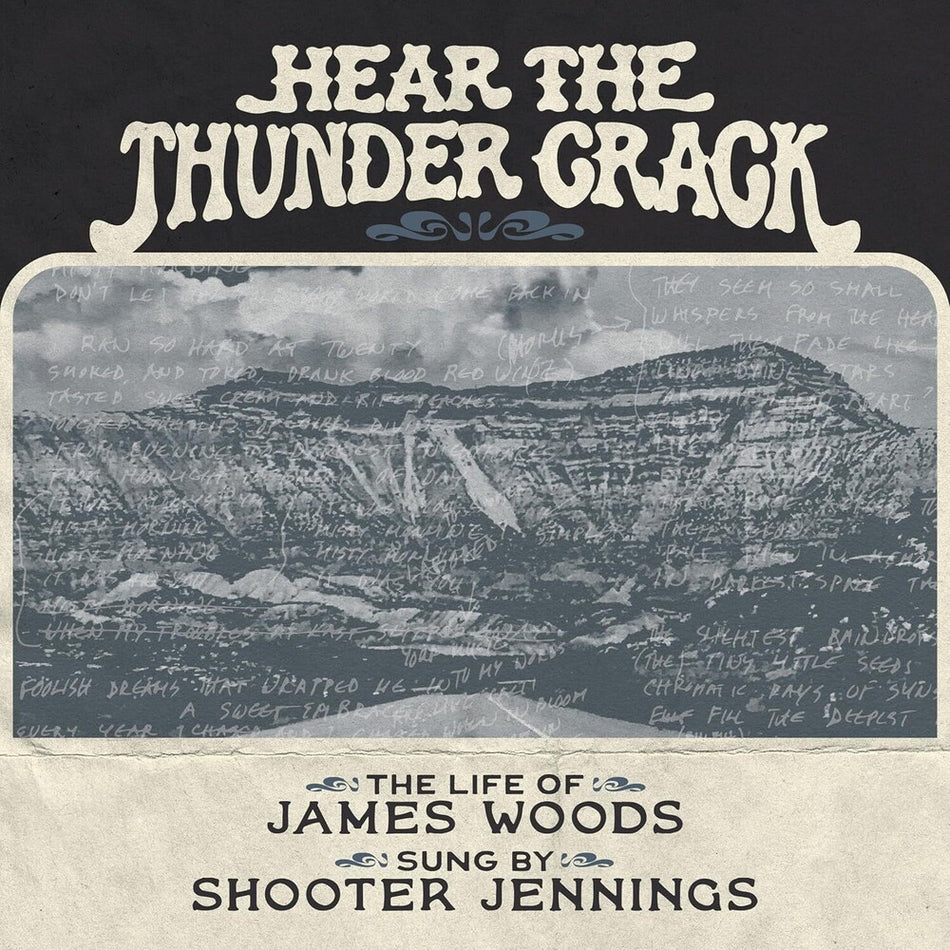 the album cover for James Woods  / Shooter Jennings - Hear The Thunder Crack