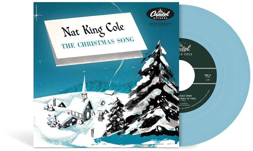 the album cover for Nat Cole  King - Christmas Song (Blue) [Colored Vinyl]