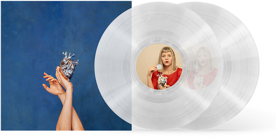 the album cover for Aurora -  What Happened To The Heart? [Clear LP]