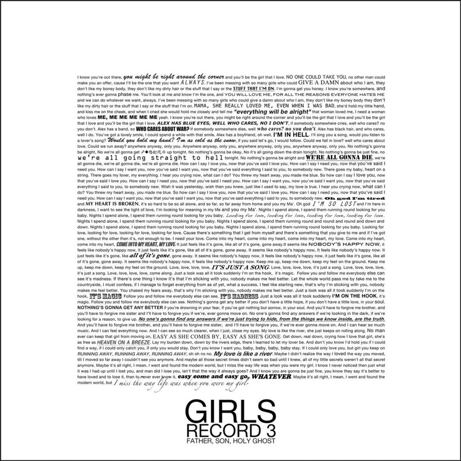 the album cover for Girls - Father, Son, Holy Ghost [2 LP]