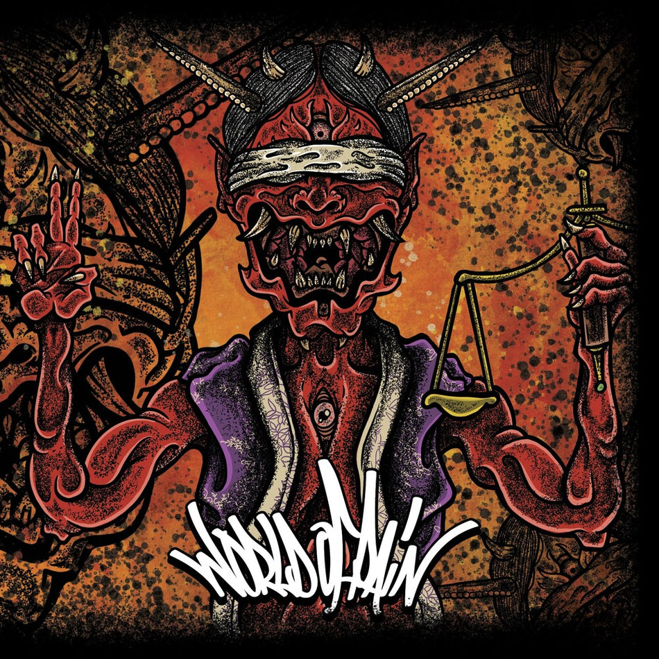 the album cover for World of Pain - World Of Pain [Orange Inside Cloudy Clear LP]