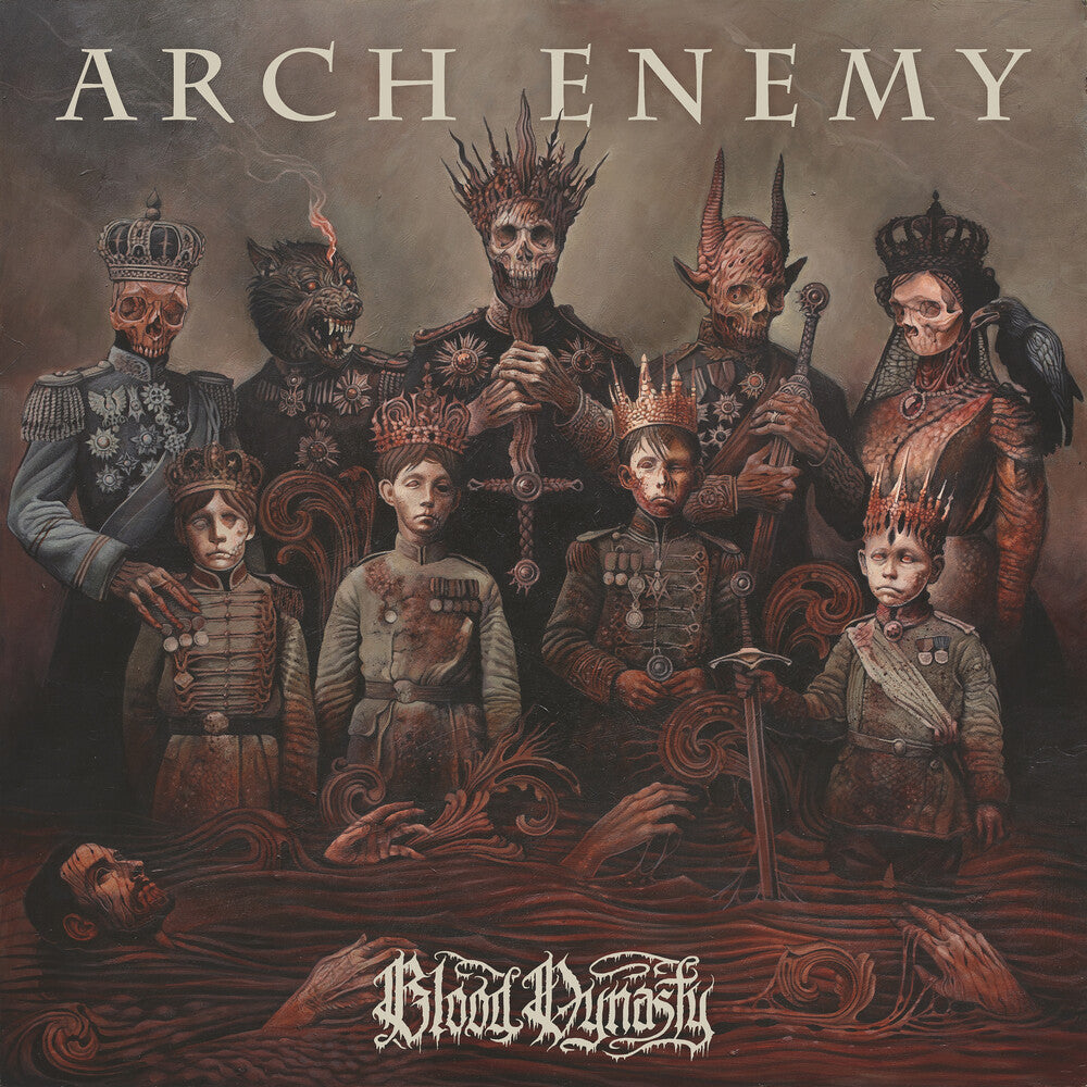 the album cover for Arch Enemy - Blood Dynasty [LP Black ice]
