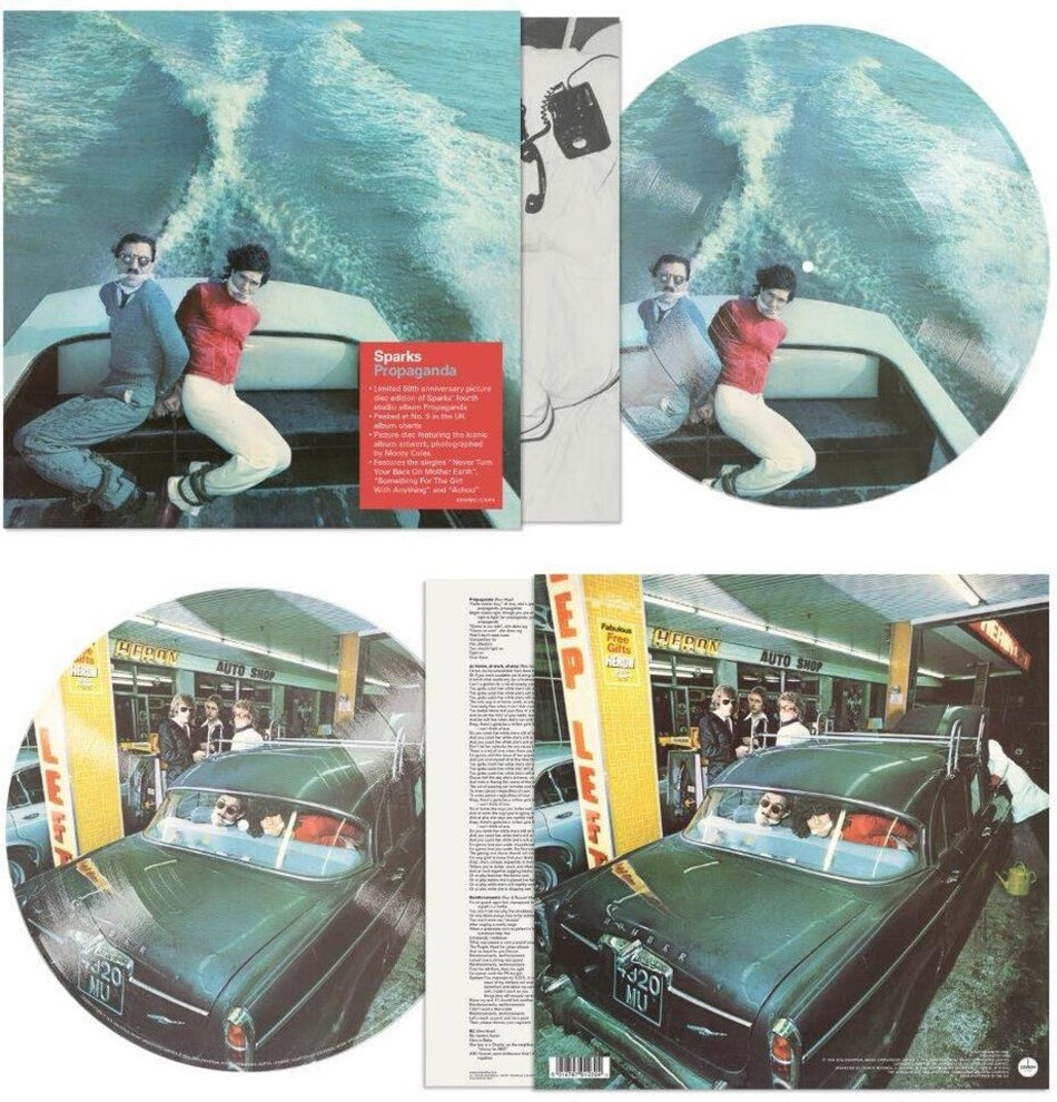 the album cover for Sparks - Propaganda - 50th Anniversary Picture Disc (Pict)