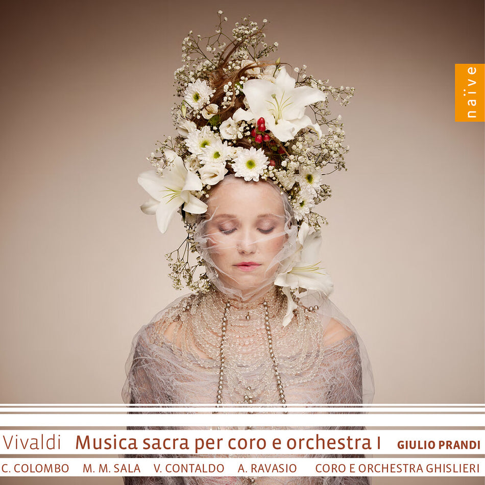 the album cover for Vivaldi / Prandi / Coro E Orchestra Ghislieri - Musica Sacra Per Coro E Orchestra Vol. 1