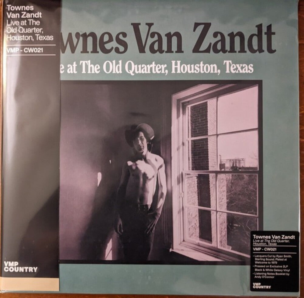 the album cover for Van Townes Zandt - Live At The Old Quarter Houston 1979 (Blk) [Colored Vinyl]