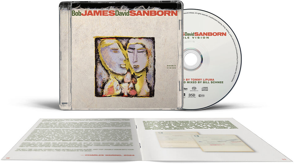 the album cover for Bob James  / Sanborn,David - Double Vision (Hybr)