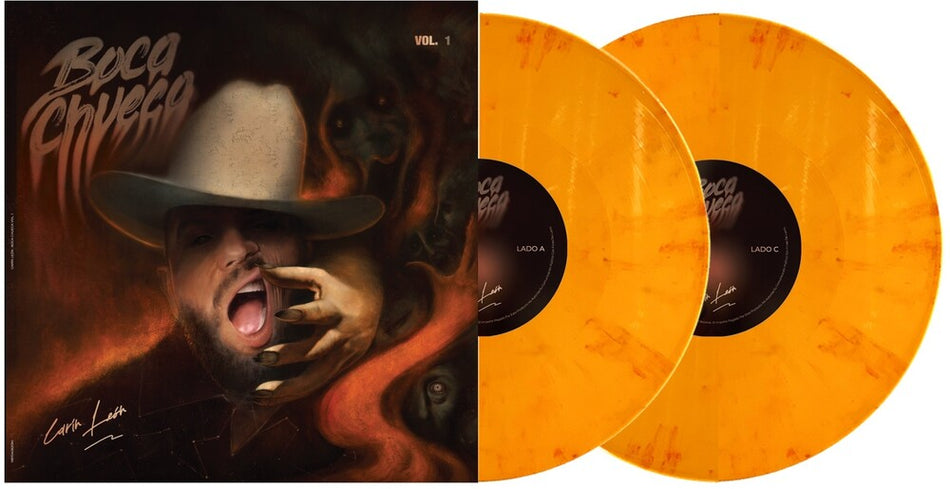 the album cover for Carin Leon - Boca Chueca, Vol. 1 [Sunburst 2 LP]