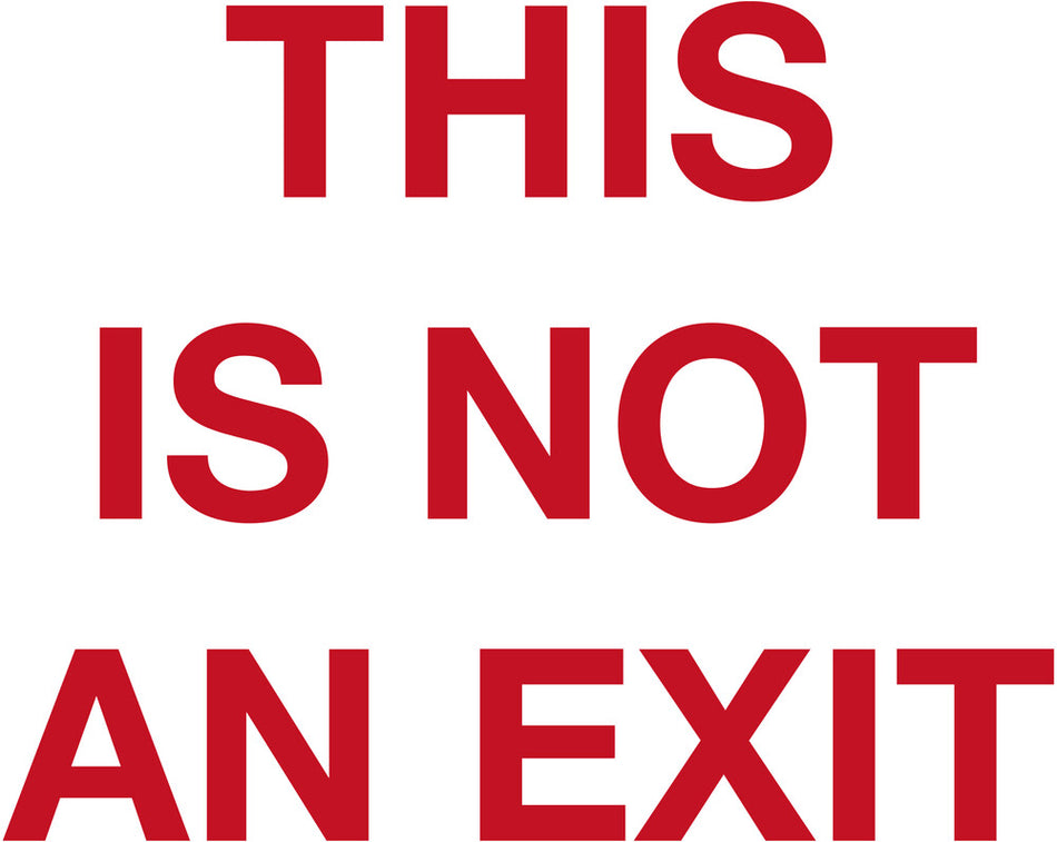 the album cover for Backfires - This Is Not An Exit - Translucent Blood Red [Colored Vinyl]