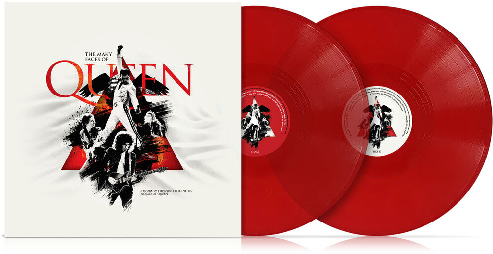 the album cover for Many Faces Of Queen / Various (Cvnl) (Gate) (Red) - Many Faces Of Queen / Various [Clear Vinyl] (Gate) (Red)
