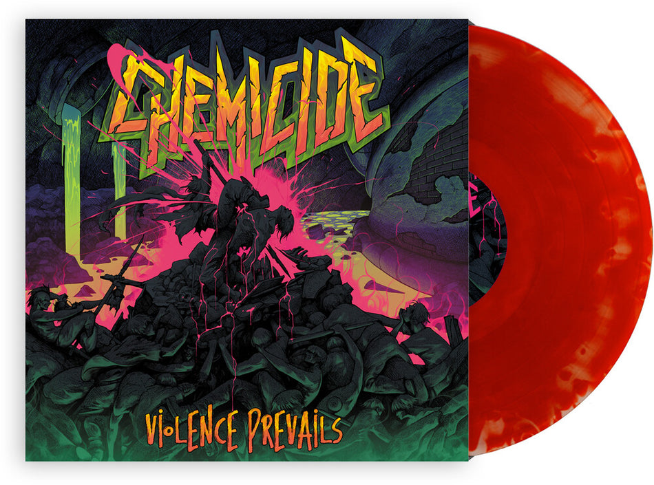 the album cover for Chemicide - Violence Prevails [Colored Vinyl] [Limited Edition]