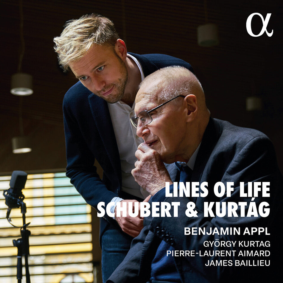 the album cover for Brahms / Schubert / Kurtag / Appl - Lines Of Life