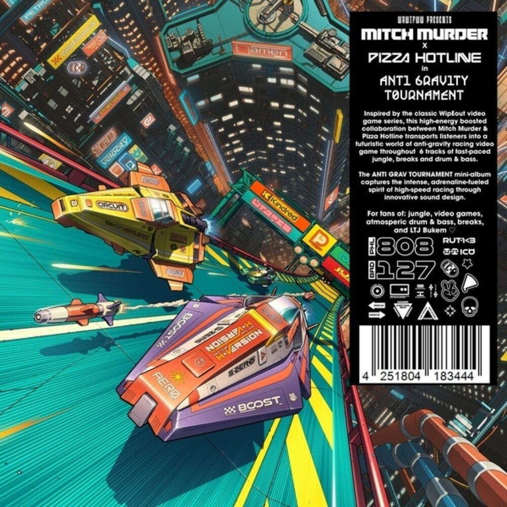 the album cover for Mitch Murder  / X Pizza Hotline - Anti Gravity Tournament