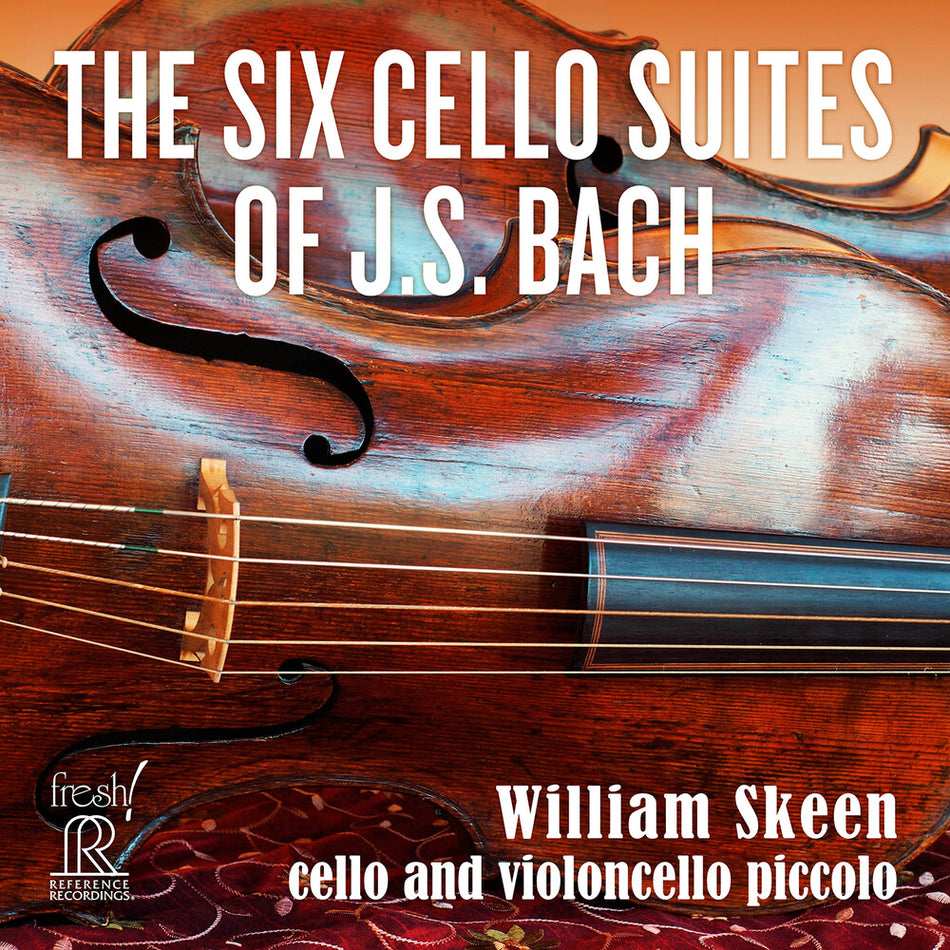 the album cover for J Bach .S. / Skeen - Six Cello Suites Of J.S. Bach