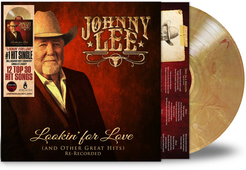 the album cover for Johnny Lee - Lookin' For Love & Other Great Hits - Re-Recorded