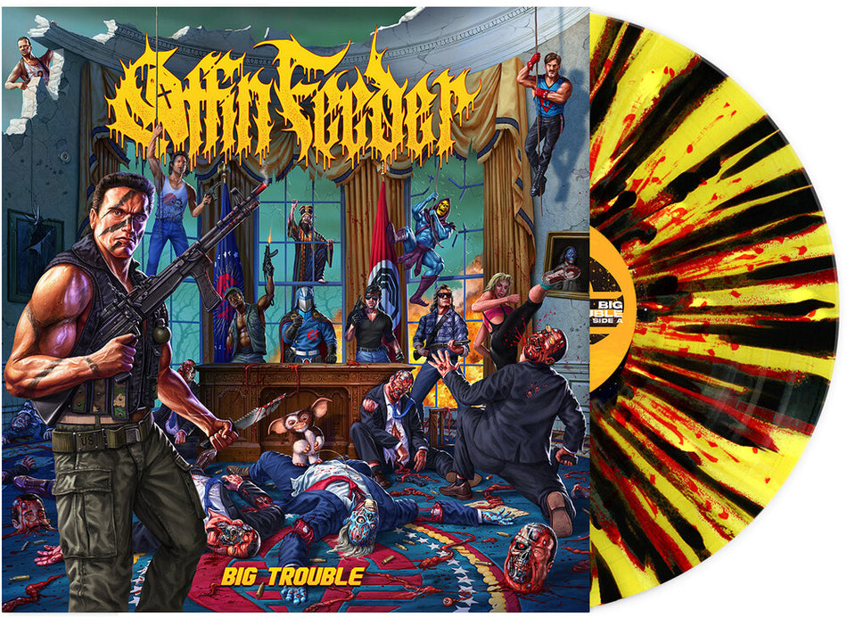 the album cover for Coffin Feeder - Big Trouble [Colored Vinyl] [Limited Edition] (Spla)