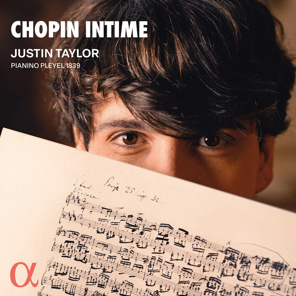 the album cover for Justin Taylor - Chopin Intime
