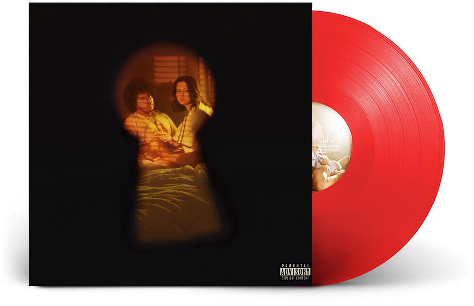 the album cover for Selena Gomez &amp; Benny Blanco - I Said I Love You First [Candy Cane Red LP]