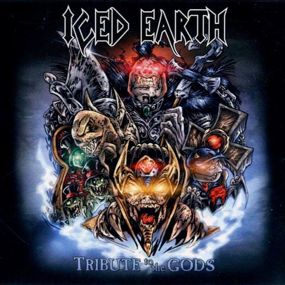 the album cover for Iced Earth - Tribute To The Gods [Colored Vinyl] (Gate) (Red) (Uk)