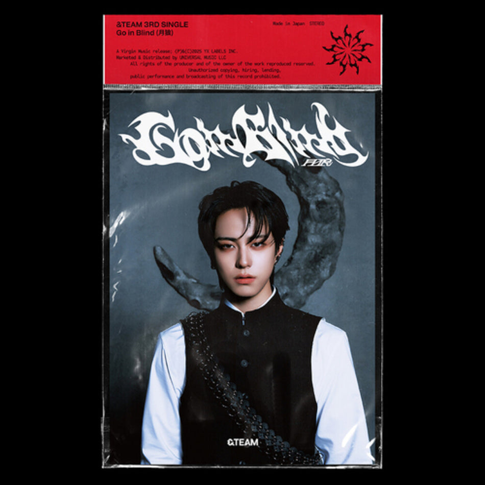the album cover for &TEAM - Go In Blind - Taki Member Solo Jacket (Jpn)