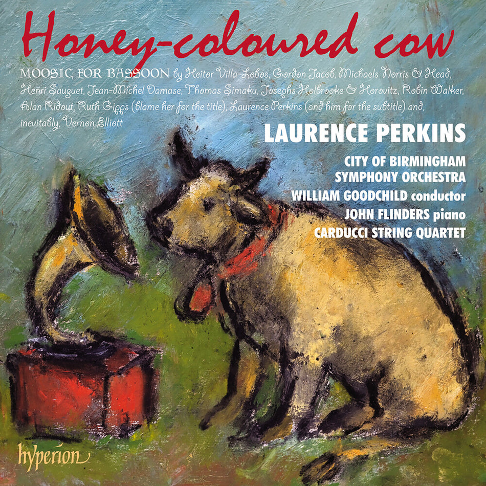 the album cover for Laurence Perkins - Honey-Coloured Cow