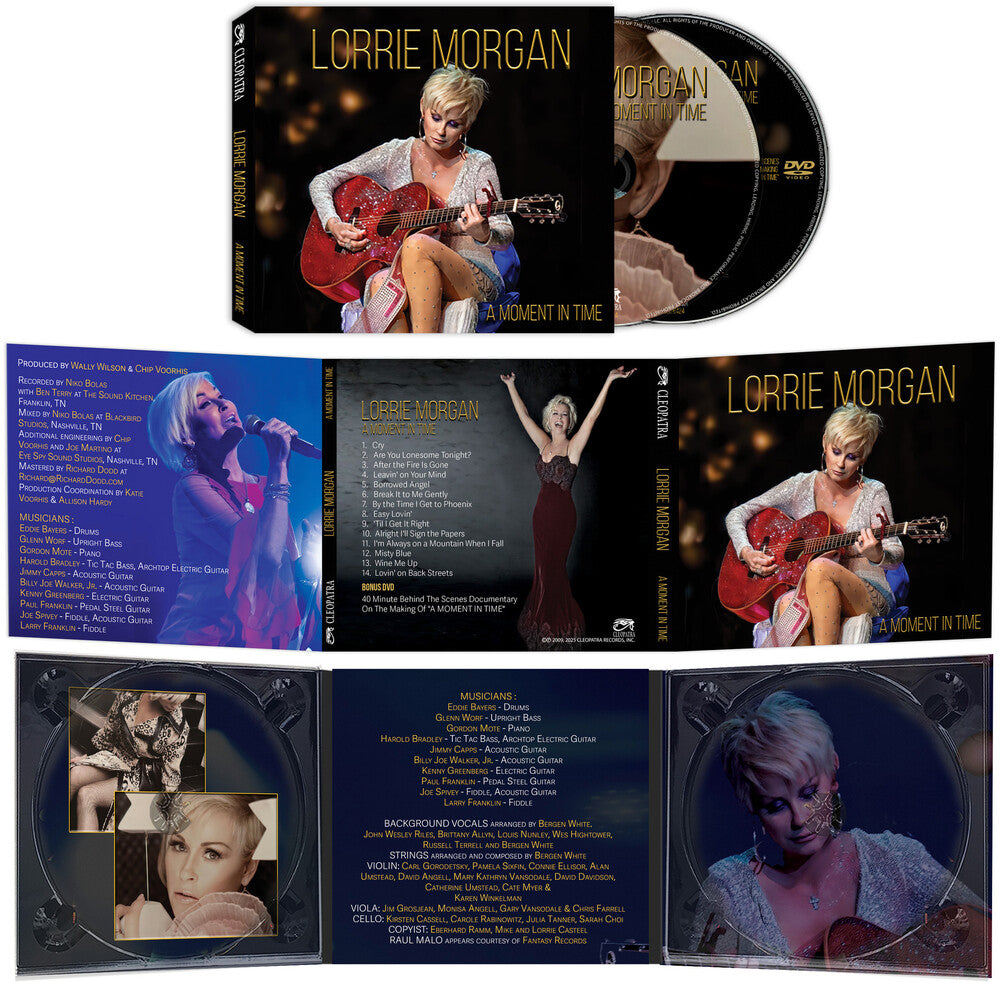 the album cover for Lorrie Morgan - A Moment In Time [Compact disc]