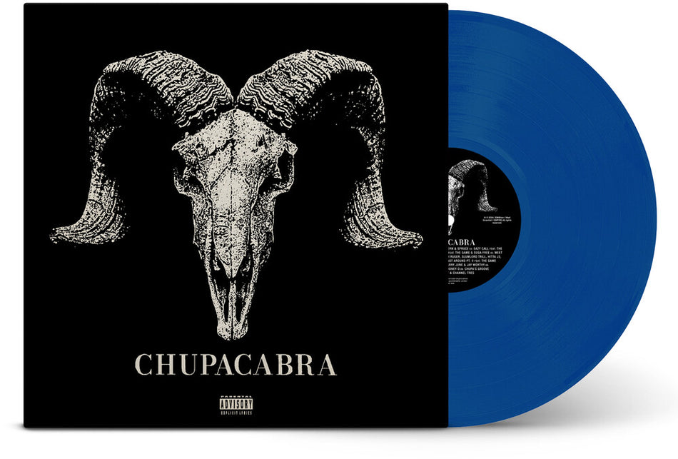 the album cover for Jason Martin  / Dj Quik - Chupacabra (Blue) [Colored Vinyl]