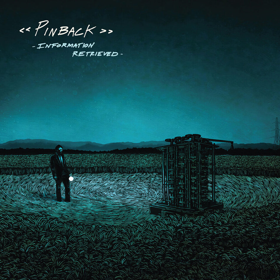 the album cover for Pinback - Information Retrieved - Blue (Blue) [Colored Vinyl]