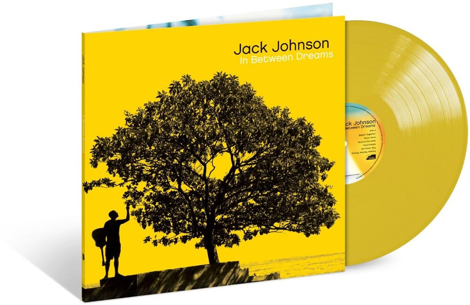 the album cover for Jack Johnson - In Between Dreams [Colored Vinyl] (Ylw)
