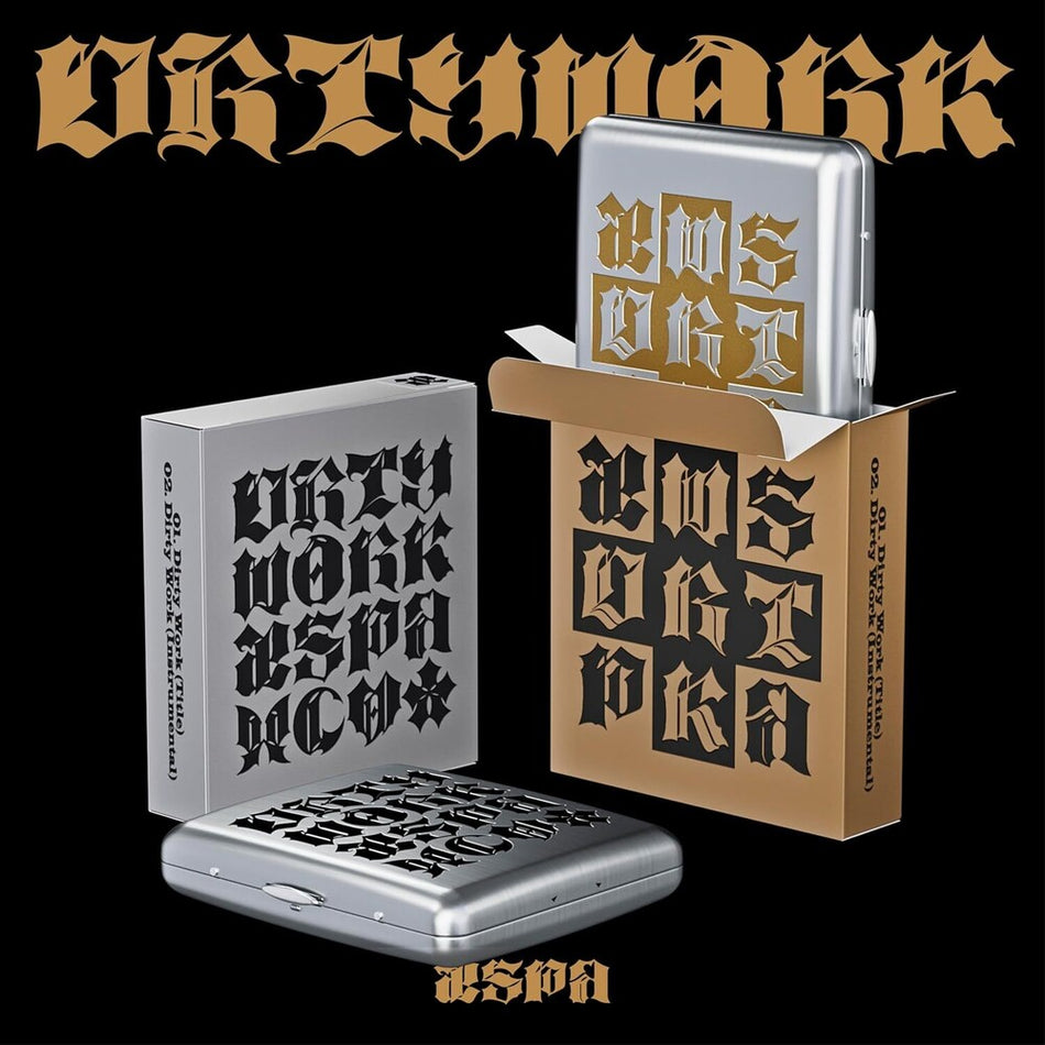 the album cover for Aespa - Dirty Work [Dirty Case Ver.]