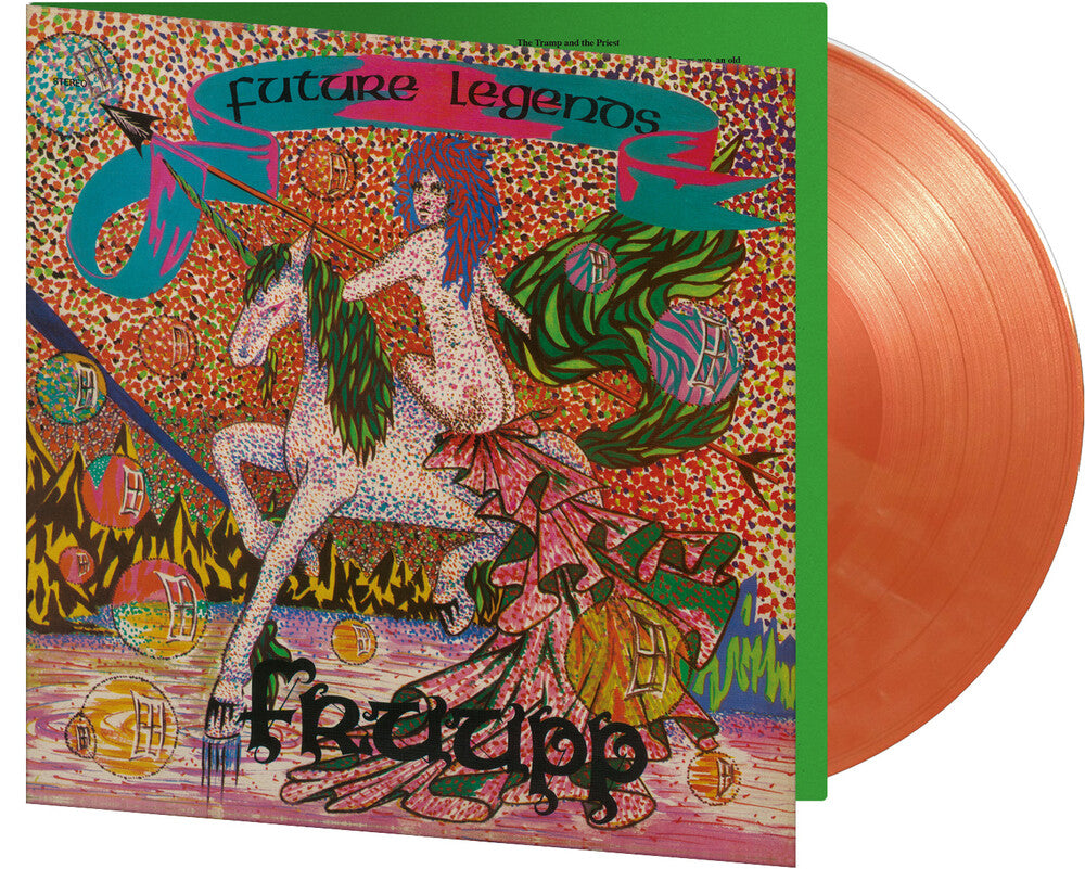 the album cover for Fruupp - Future Legends [Colored Vinyl] (Gate) [Limited Edition] [180 Gram] (Red)