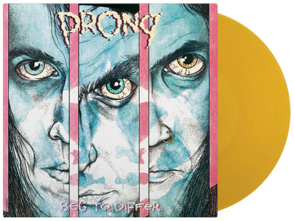 the album cover for Prong - Beg To Differ [Yellow Colored Vinyl] [Limited Edition] [180 Gram]