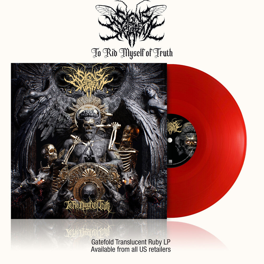 the album cover for Signs of the Swarm - To Rid Myself Of Truth [LP Translucent Ruby]