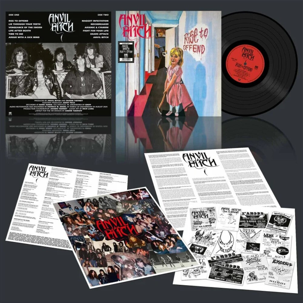 the album cover for Anvil Bitch - Rise To Offend