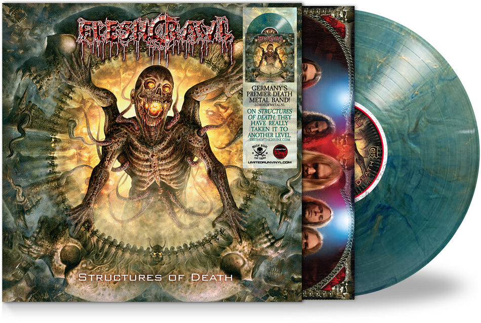 the album cover for Fleshcrawl - Structures Of Death [Colored Vinyl] [Limited Edition]