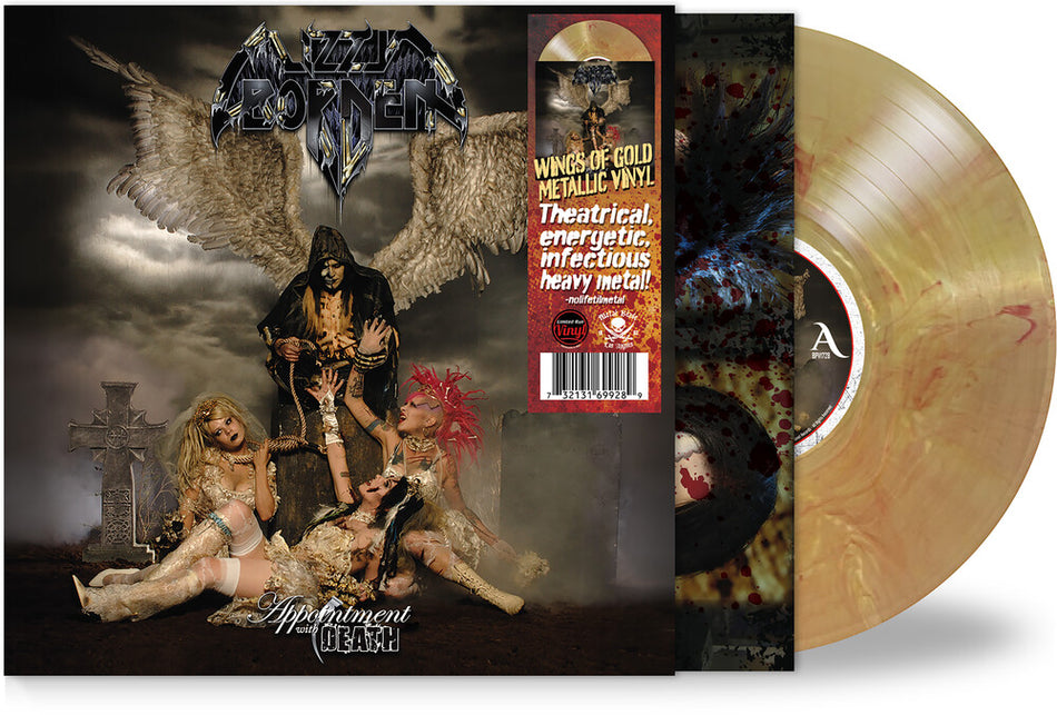the album cover for Lizzy Borden - Appointment With Death [Gold Colored Vinyl]