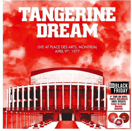 Tangerine Dream - Live at Place des Arts Montreal - April 10 1977 LP (3-Disc Red and White Marble, Splatter and Color in Color Vinyl, RSDBF25)