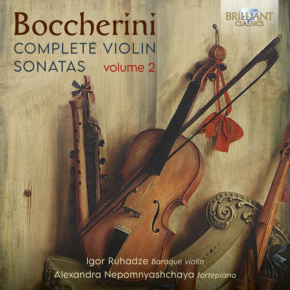 the album cover for Igor Ruhadze - Boccherini: Complete Vn Sons Vol. 2