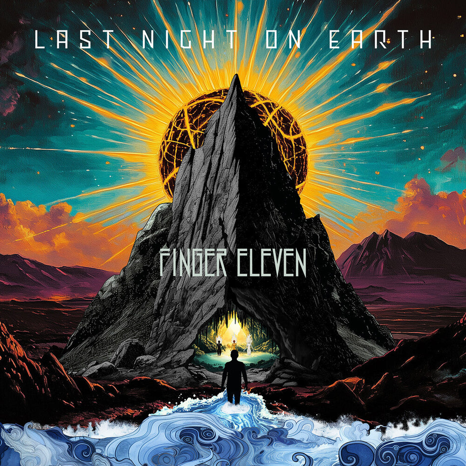 the album cover for Finger Eleven - Last Night On Earth [Indie Exclusive Yellow Colored Vinyl]