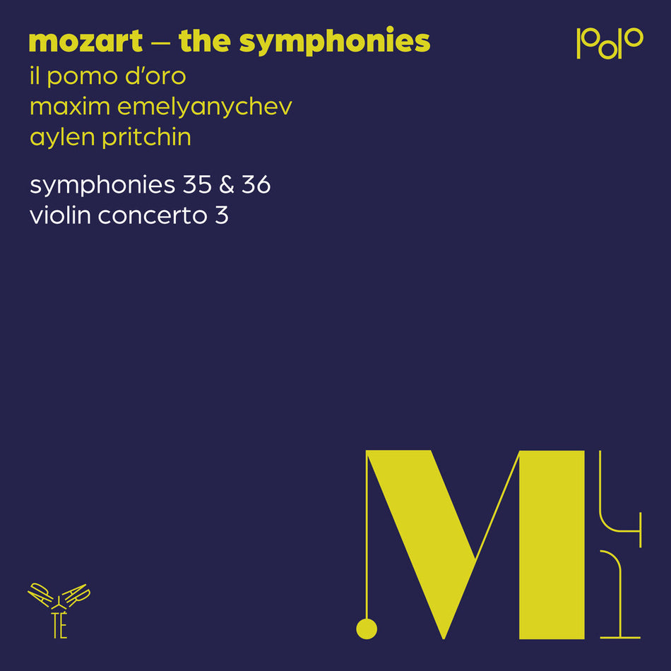 the album cover for Aylen Pritchin - Mozart: Syms Nos. 35 & 36 Vn Con No. 3