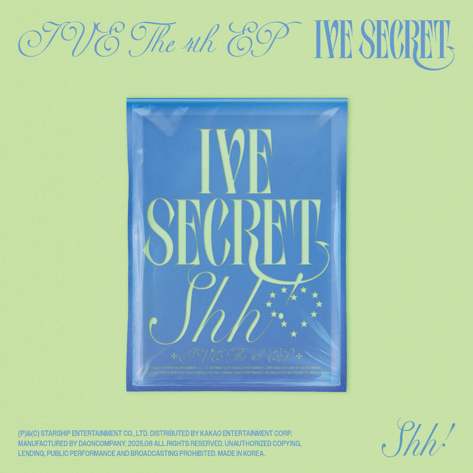 the album cover for IVE - IVE THE 4TH EP IVE SECRET [Shh ver.]