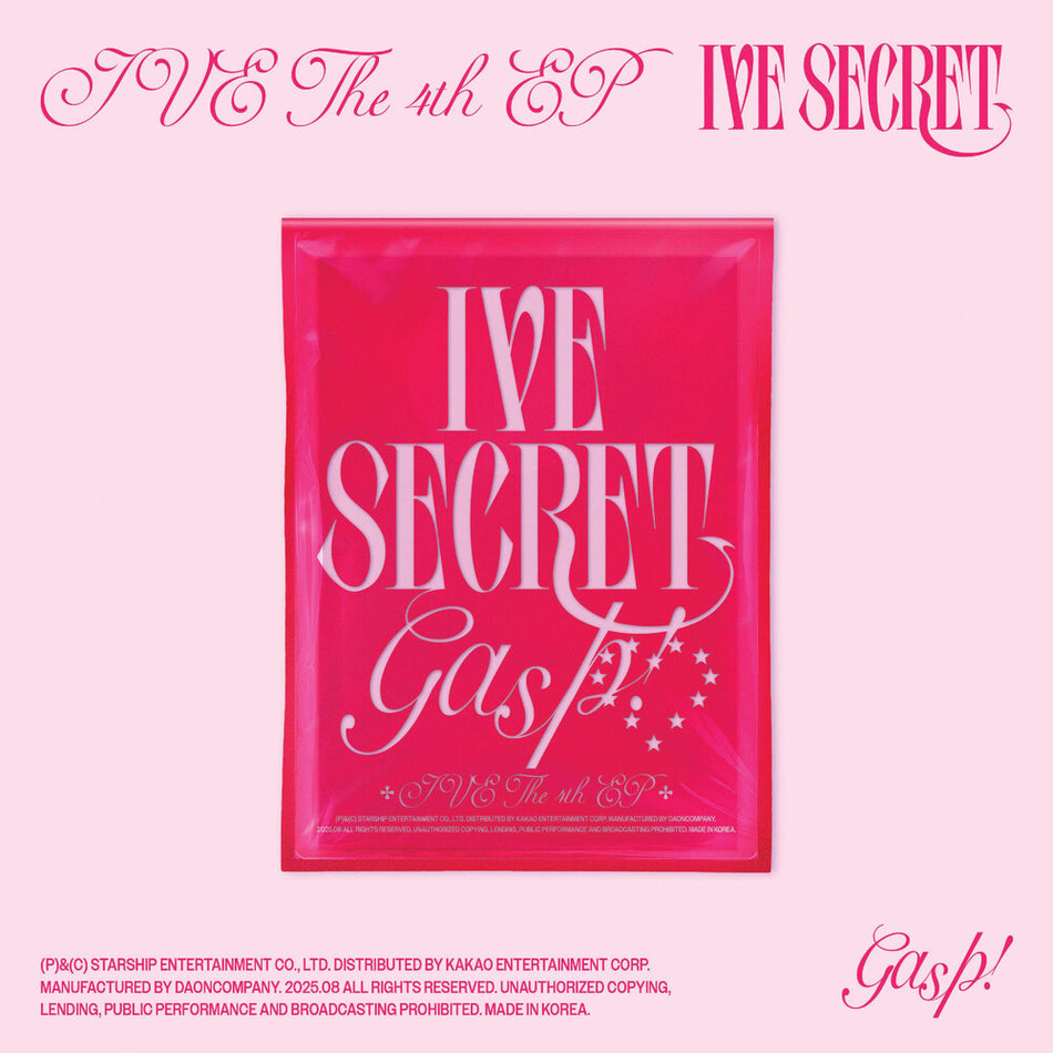 the album cover for IVE - IVE THE 4TH EP IVE SECRET [Gasp! ver.]