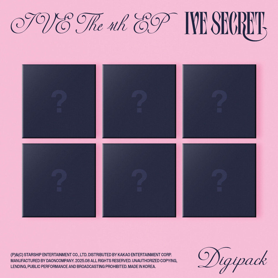 the album cover for IVE - IVE THE 4TH EP IVE SECRET [Digipack]