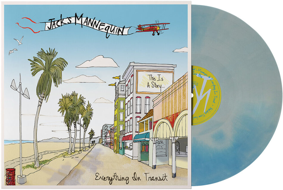 the album cover for Jack's Mannequin - Everything In Transit (20th Anniversary) [Blue]