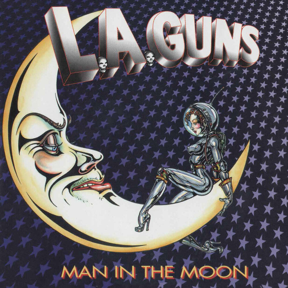 the album cover for La Guns - Man In The Moon [Colored Vinyl] [Limited Edition] (Red) (Aniv)