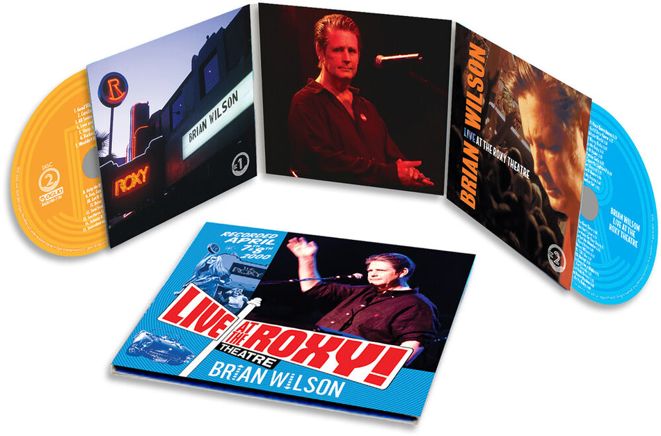 the album cover for Brian Wilson - Live At The Roxy Theatre