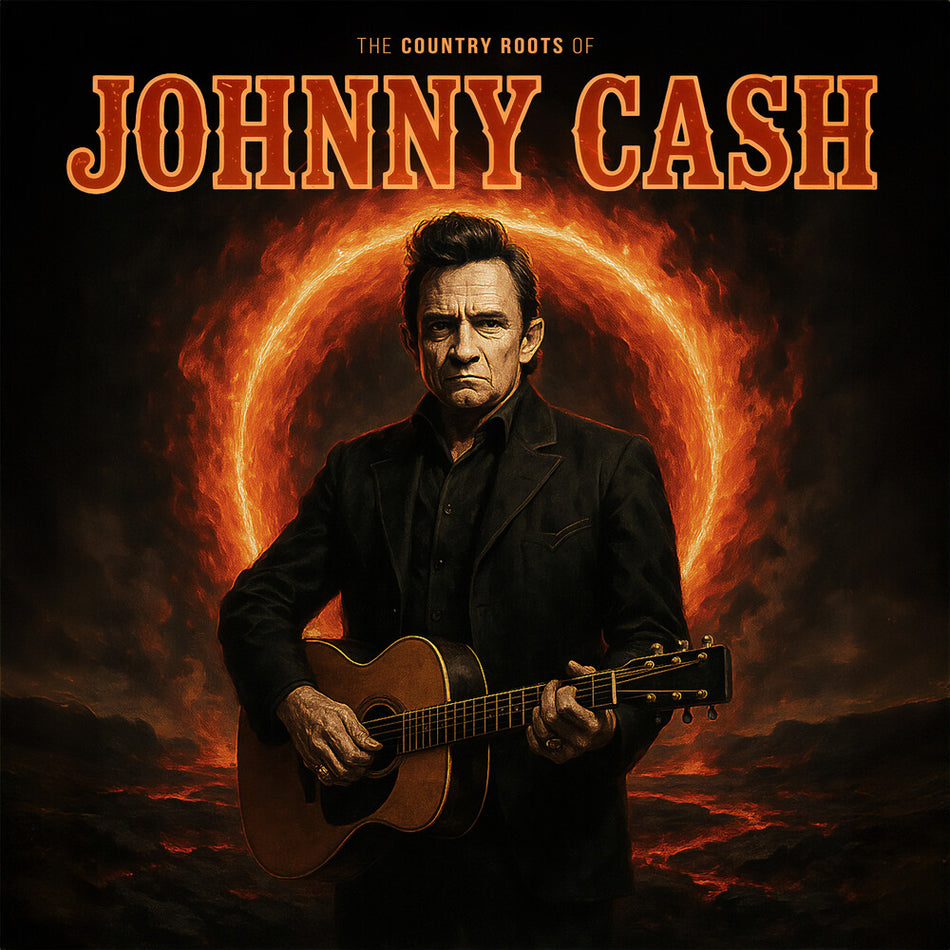 the album cover for Johnny Cash - Country Roots Of