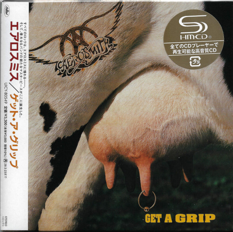 the album cover for Aerosmith - Get A Grip - Limited Edition (Jmlp) [Limited Edition] (Shm)