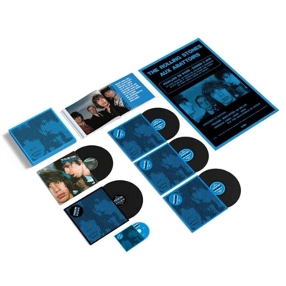 the album cover for The Rolling Stones - Black and Blue -  [Super Deluxe 180g 5 LP/Blu-ray]