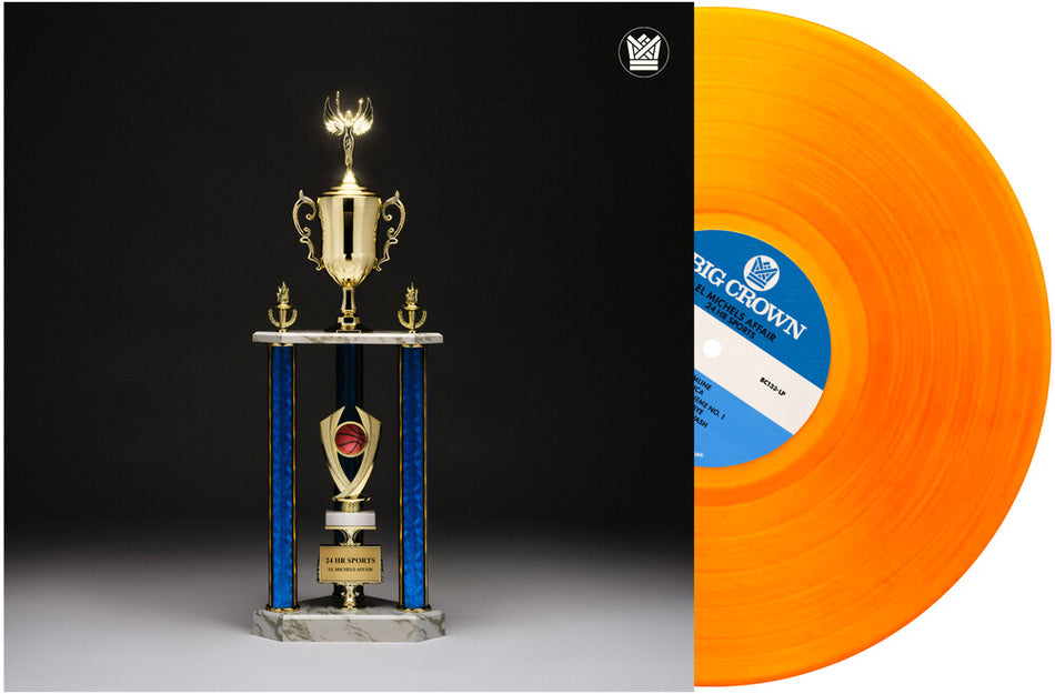 the album cover for El Michels Affair - 24 Hr Sports - Orange [Colored Vinyl] (Org)